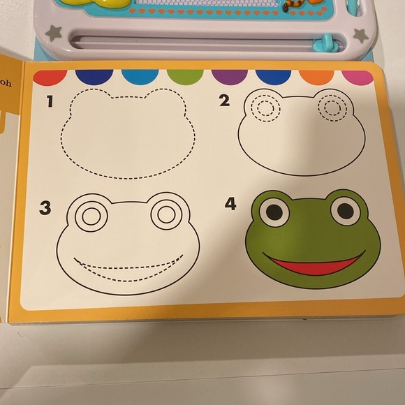 Disney Baby Drawing Book Toy Reusable Stencil Book With Magnetic Pen and Board - Picture 6 of 10